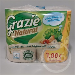 Grazie Natural toalettpapír 4 db 3 rétegű